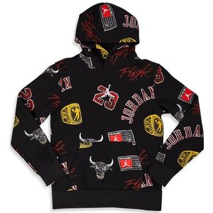 Jordan Essentials Aop Hoodies Kinder - Zwart - Maat 128 - 137 CM