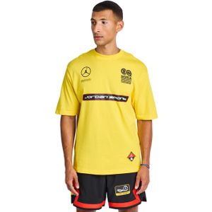 Jordan Q54 T-shirts Heren - Geel - Maat M - Katoen Jersey
