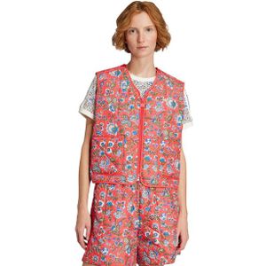 Adidas Originals X Liberty London Dames Korte Broeken - Rood - Maat: 36 - Katoen Jersey - Foot Locker