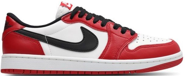 Jordan 1 Retro Sneakers Heren - Rood - Maat 45 - Leer