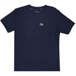 Lacoste Cl Logo Sport T-shirts Kinder - Blauw - Maat 122 - 130 CM - Katoen Jersey