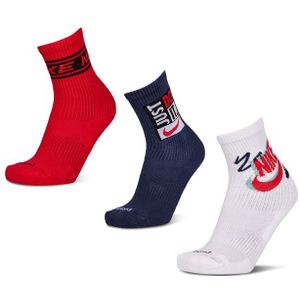 Nike - Everyday Cushioned - Sokken - Rood - 3 Pack