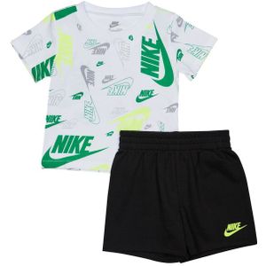 Nike Futura Aop Trainingspakken Baby - Zwart - Maat 74 - 80 CM - Katoen Jersey