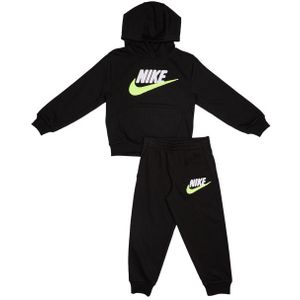 Nike Chenille Trainingspakken Peuter - Zwart - Maat 92 - 98 CM - Katoen Fleece
