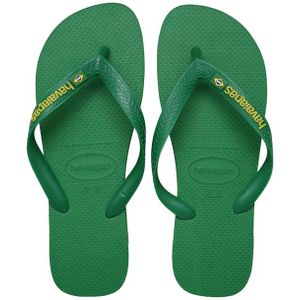 Havaianas Brasil Logo Heren Slippers en Sandalen - Geel - Maat: 43-44 - Leer - Foot Locker