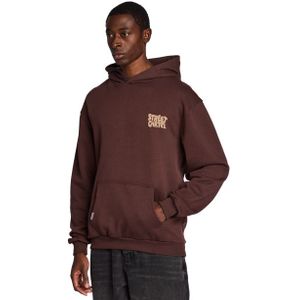 Street Cartel Bosco Hoodies Heren - Bruin - Maat XL - Katoen Fleece