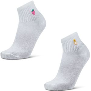 Foot Locker Quarter Sokken Unisex - Wit - Maat 35 - 38 - Katoen