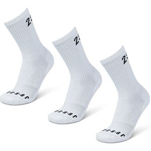 Jordan - Everyday Cushioned Crew - Unisex Sokken - Wit - 3 Pack
