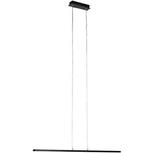 QAZQA banda - Moderne LED Hanglamp voor boven de eettafels-sin eetkamer - 1 lichts - L 915 mm - Zwart - Woonkamer