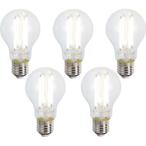 Set van 5 slimme E27 dimbare LED lampen A60 helder 7W 806 lm 2700-6500K