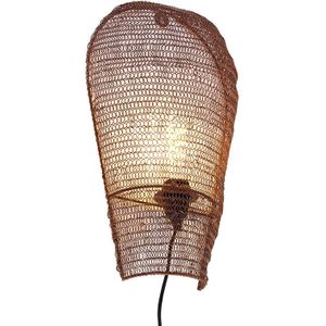 Oosterse wandlamp brons 45 cm - Nidum