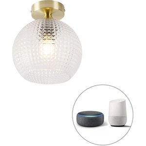 Smart Art Deco plafondlamp messing incl. Wifi A60 - Sphere