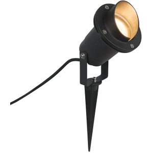 QAZQA done - Moderne Priklamp | Prikspot buitenlamp - 1 lichts - L 130 mm - Zwart - Buitenverlichting