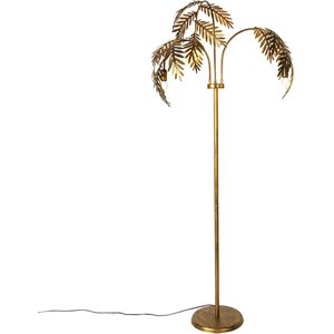 Slimme vloerlamp goud 193 cm 3-lichts incl. 3 wifi P45 - Botanica