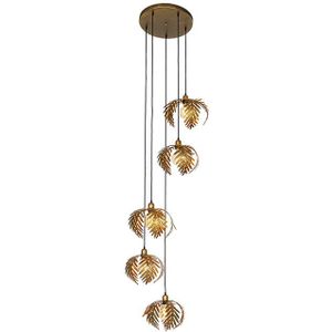 Vintage hanglamp messing 5-lichts - Botanica