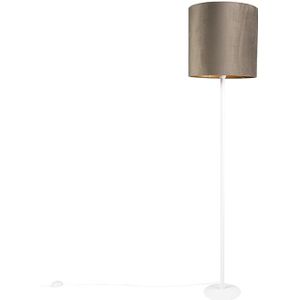 QAZQA - Moderne Vloerlamps-sStaande Lamp - 1 lichts - H 1790 mm - Taupe - Woonkamers-sSlaapkamers-sKeuken
