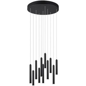Hanglamp zwart incl. LED 3-staps dimbaar 11-lichts - Tubas
