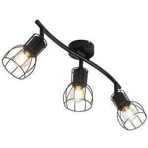 Moderne plafondlamp zwart 63 cm 3-lichts verstelbaar - Botu