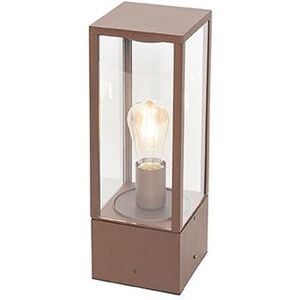 IndustriÃ«le staande buitenlamp roestbruin 40 cm IP44 - Charlois