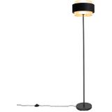 QAZQA Elif - Moderne Vloerlamp - Staande Lamp - 1 Lichts - H 150 cm - Zwart - Woonkamer
