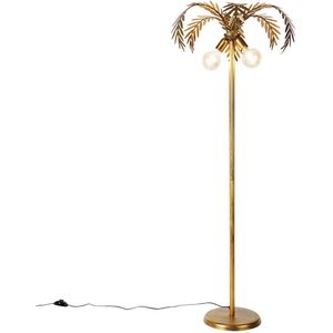 Vintage vloerlamp goud 2-lichts - Botanica