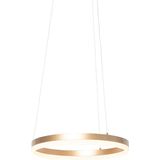 Design hanglamp goud 40 cm incl. LED 3 staps dimbaar - Anello
