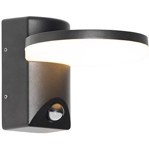 Buiten wandlamp zwart incl. LED IP54 bewegingssensor - Esmee