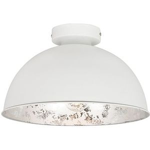 Plafondlamp wit met zilver 30 cm - Magna Basic