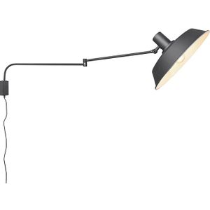 Moderne wandlamp zwart verstelbaar - Danielle