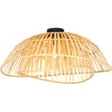 QAZQA pua - Oosterse Plafondlamp - 1 lichts - Ø 62 cm - Naturel - Woonkamers-sSlaapkamers-sKeuken