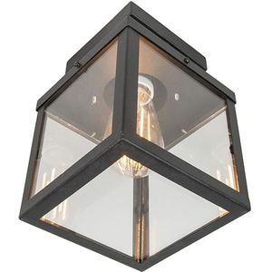 IndustriÃ«le buitenplafondlamp zwart 1-lichts - Rotterdam