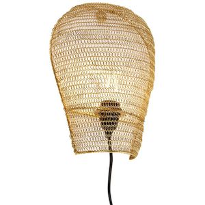 Oosterse wandlamp goud 35 cm - Nidum