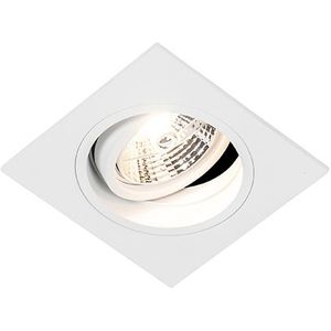 QAZQA Chuck - Moderne Inbouwspot - 1 Lichts - L 120 Mm - Wit - Woonkamer - Slaapkamer - Keuken