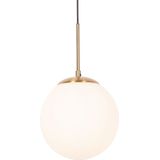 QAZQA flore - Design Hanglamp - 1 lichts - Ø 20 cm - Goud/messing - Woonkamers-sSlaapkamers-sKeuken