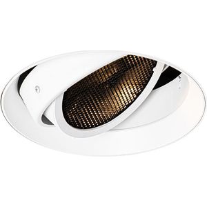 Moderne inbouwspot wit GU10 AR111 rond trimless - Oneon Honey