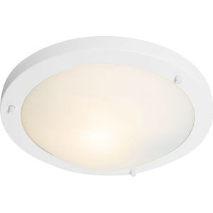 QAZQA yuma - Moderne Plafondlamp voor buiten - 1 lichts - Ø 31 cm - Wit - Buitenverlichting