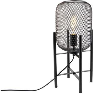 Moderne zwarte tafellamp - Bliss Mesh