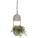 QAZQA fauna - Landelijke Hanglamp - 1 lichts - Ø 195 mm - Grijs - Woonkamer | Slaapkamer | Keuken