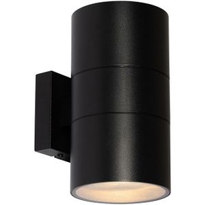 Buiten wandlamp zwart 2-lichts AR111 IP44 - Duo