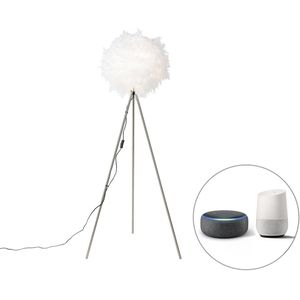 Smart romantische vloerlamp wit incl. Wifi A60 - Feather