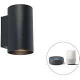 Smart design wandlamp zwart incl. WiFi GU10 - Sandy
