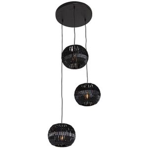 Moderne hanglamp zwart 3-lichts - ZoÃ«