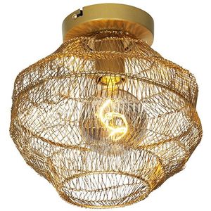 Oosterse plafondlamp goud 25 cm - Vadi