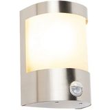 Moderne buitenwandlamp RVS bewegingssensor IP44 - Mira