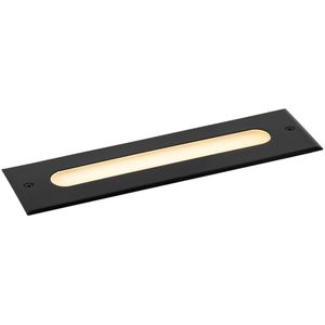 Moderne grondspot zwart 30 cm incl. LED IP65 - Eline