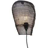 Oosterse wandlamp zwart 35 cm - Nidum