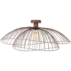 QAZQA pua - Design Plafondlamp - 1 lichts - Ø 66 cm - Brons - Woonkamers-sSlaapkamers-sKeuken