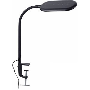 Moderne klemlamp zwart dimbaar incl. LED - Kiril