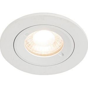Slimme inbouwspot wit rond IP44 incl. Wifi GU10 50mm - Xena