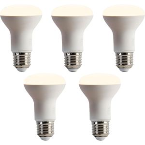 Set van 5 E27 dimbare LED lampen R63 6.2W 520lm 2700K